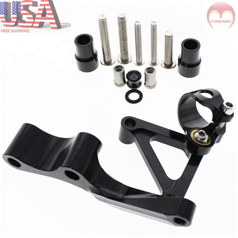 cnc steering bracket mounting kit|For 696 796 795 CNC Steering Damper Stabilizer w/Bracket .